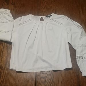 SOLD Banana Republic Eyelet Puff Sleeve Top